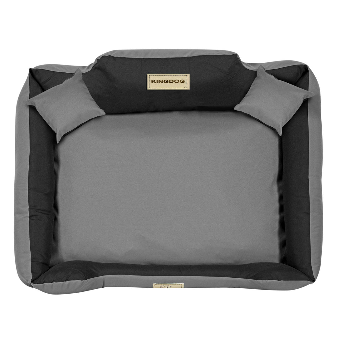 Cama para cachorro KINGDOG KINMIC115/95C-SZ 115x95 cm cinza/preto