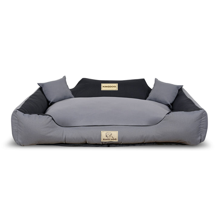 Cama para cachorro KINGDOG KINMIC115/95C-SZ 115x95 cm cinza/preto