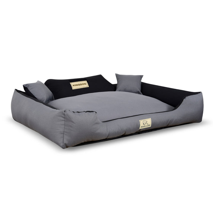 Cama para cachorro KINGDOG KINMIC115/95C-SZ 115x95 cm cinza/preto