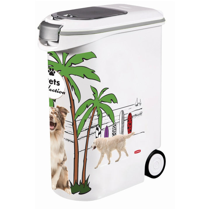 Curver PetLife Recipiente para Alimentos Contenedor de Comida Mascotas Perros Gatos 20 kg