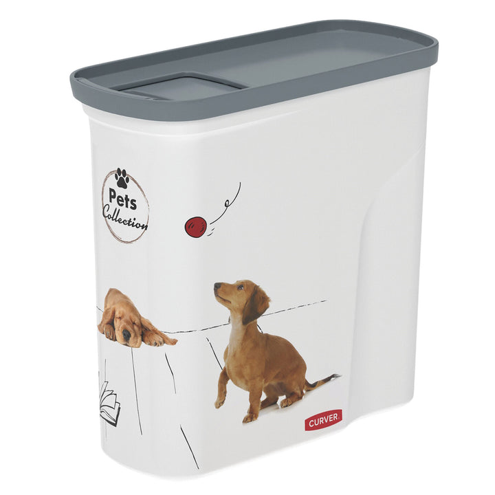 Curver PetLife Recipiente para Comida de Mascotas Contenedor de Alimentos Mascotas Perros Gatos 2L