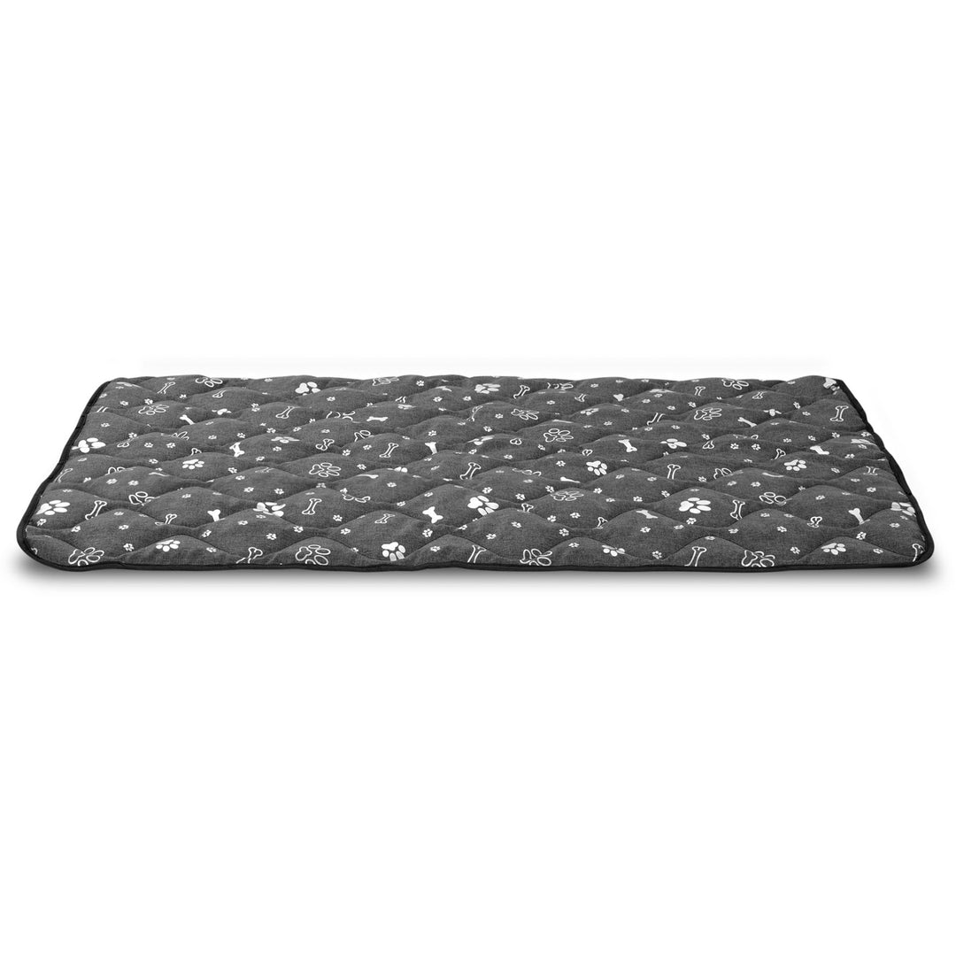 Colchoneta impermeable y duradera Prestige Dog Bed (100 x 70 cm, Hueso plateado)