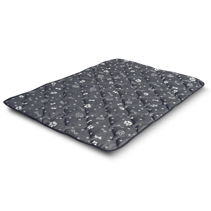 Colchoneta impermeable y duradera Prestige Dog Bed (100 x 70 cm, Hueso plateado)