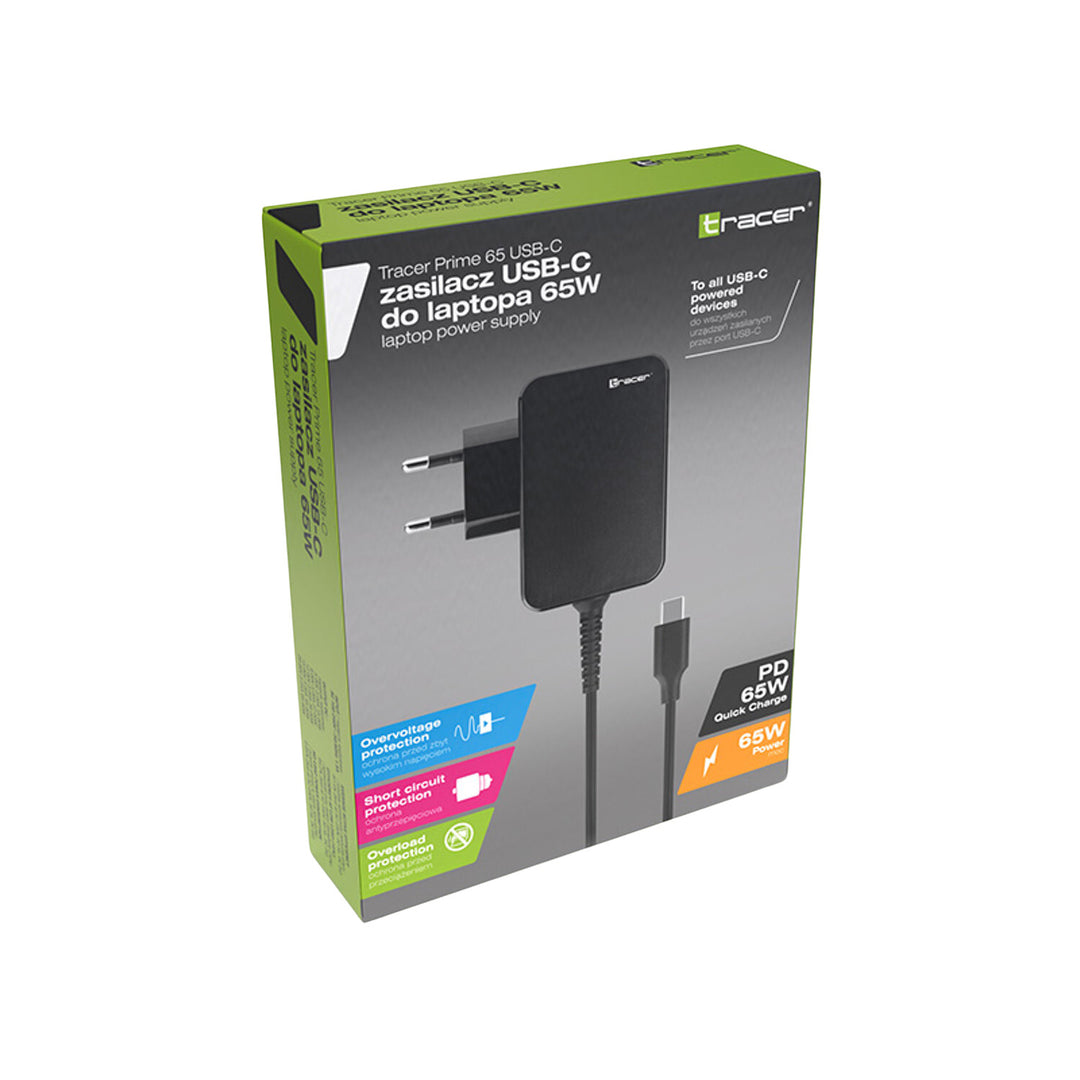 TRACER Prime Adaptador USB-C para Portátiles de 65 W TRAAKN47201