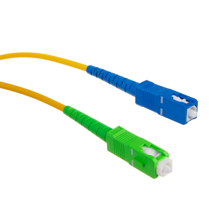 Maclean MCTV-401 Cable patchcord de fibra óptica, SC/APC-SC/UPC SM 9/125 LSZH, monomodo, longitud 1 m, simplex, G657A2