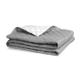 Capa de edredão dupla face Medicline para cama 100% poliéster microfibra cobertor antialérgico para dormir 160 x 200 cm, cinzento/branco