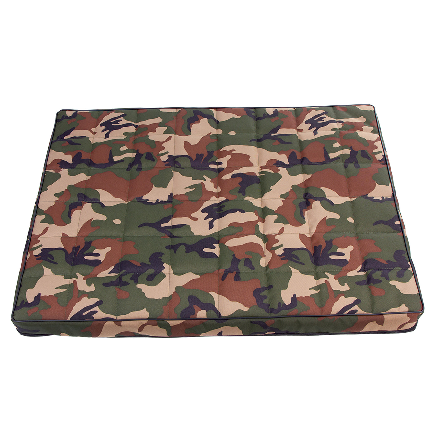 Mestizo Vigo Colchoneta para Perro Cama para Perro Colchoneta para Perro Fondo Acolchado Antideslizante Tejido de Poliéster Cordura Impermeable (80x60x5cm, Camuflaje/Negro)