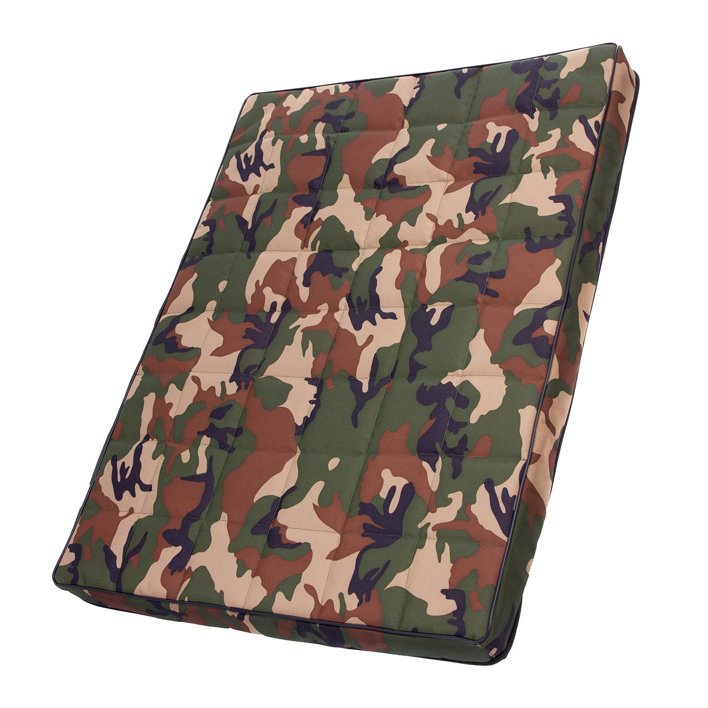 Mestizo Vigo Colchoneta para Perro Cama para Perro Colchoneta para Perro Fondo Acolchado Antideslizante Tejido de Poliéster Cordura Impermeable (80x60x5cm, Camuflaje/Negro)