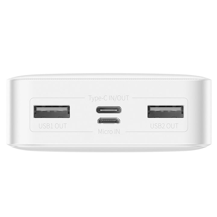 BASEUS Power Bank Bipow 20000mAh, 2xUSB, USB-C, 15W (PPDML-J02) blanco