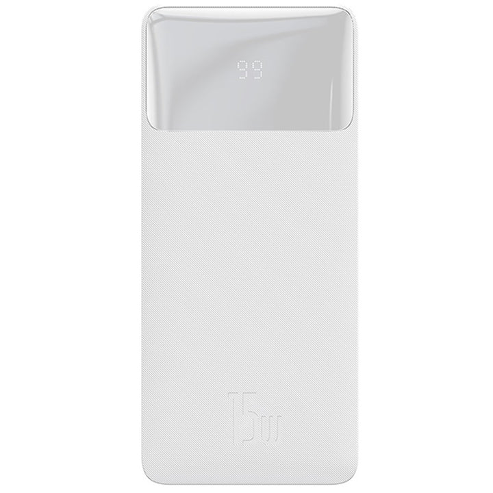 BASEUS Power Bank Bipow 20000mAh, 2xUSB, USB-C, 15W (PPDML-J02) blanco