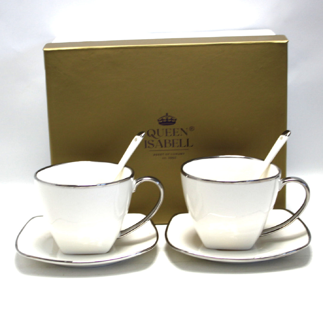 Queen Isabell Juego de Tazas de Café de Porcelana W23SV60-06358