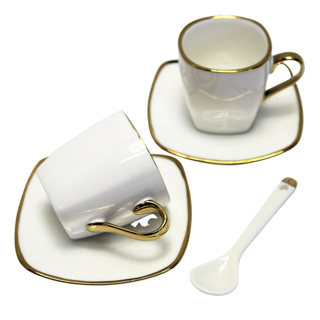 Queen Isabell Juego de Tazas Espresso de Porcelana con Platos W23GD06-06464