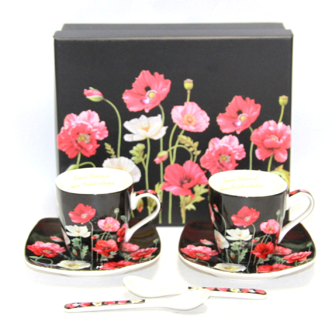 Queen Isabell Juego de Tazas Espresso de Porcelana con Platos W9PB06-09510