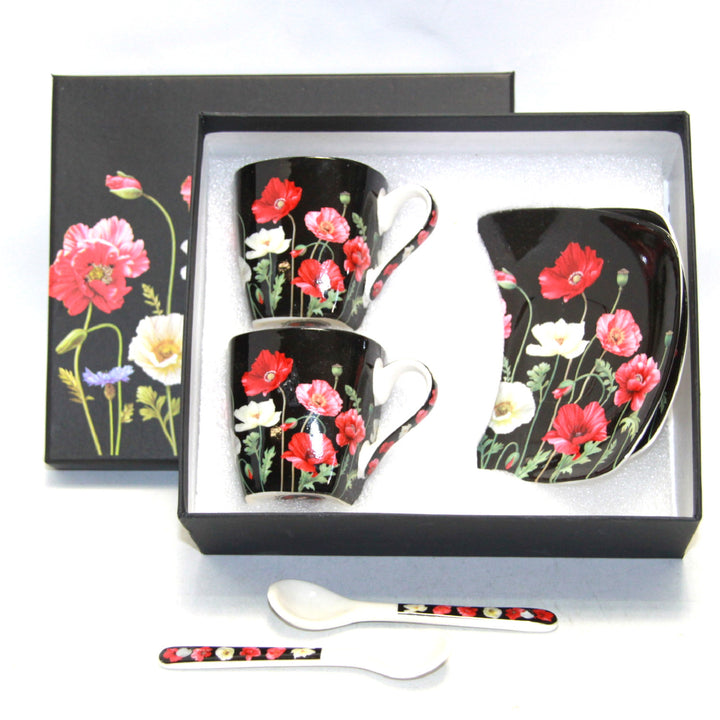 Queen Isabell Juego de Tazas Espresso de Porcelana con Platos W9PB06-09510