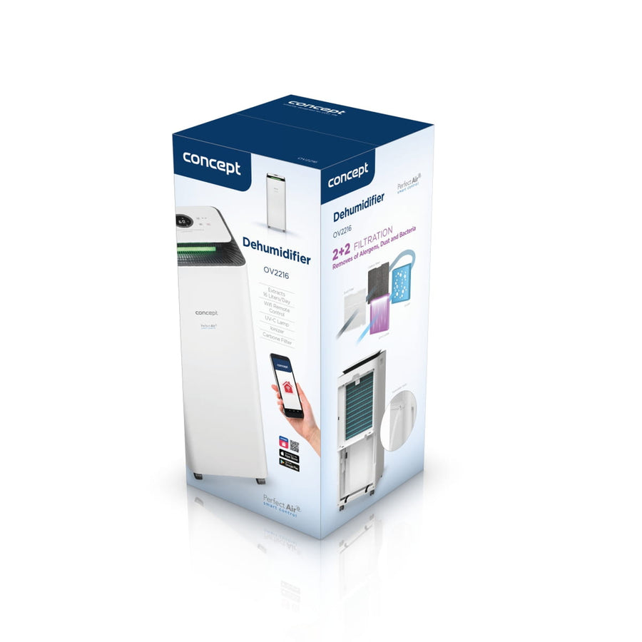 Concept Smart Perfect Air OV2216 Deshumidificador con Purificador de Aire