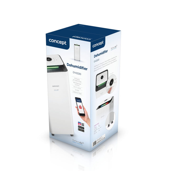 Concept Perfect Air Deshumidificador con Purificador de Aire Smart OV2220