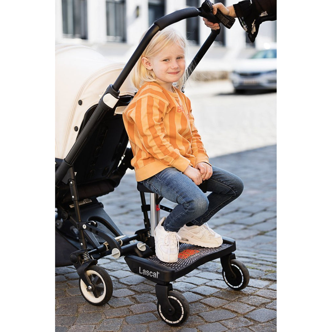 BuggyBoard MAXI+ Juego de Accesorios para Cochecito Sillín Adaptador Negro/Gris