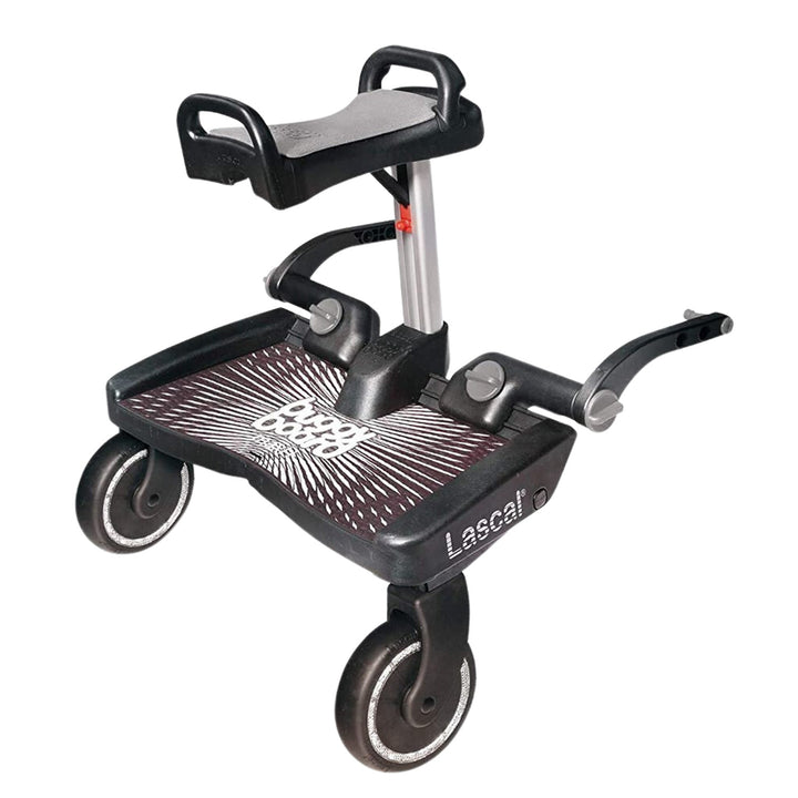 BuggyBoard MAXI+ Juego de Accesorios para Cochecito Sillín Adaptador Negro/Gris