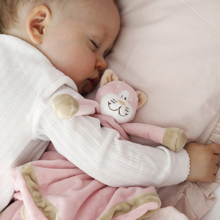 Cobertor de peluche Diinglisar, material macio, gato cor-de-rosa, 35 cm, T-TED-01372 1
