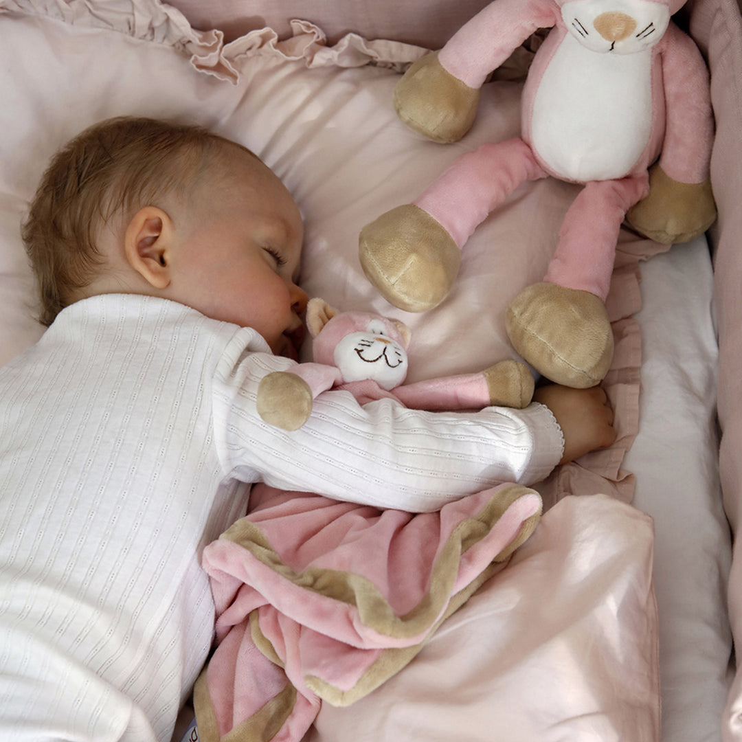 Cobertor de peluche Diinglisar, material macio, gato cor-de-rosa, 35 cm, T-TED-01372 1