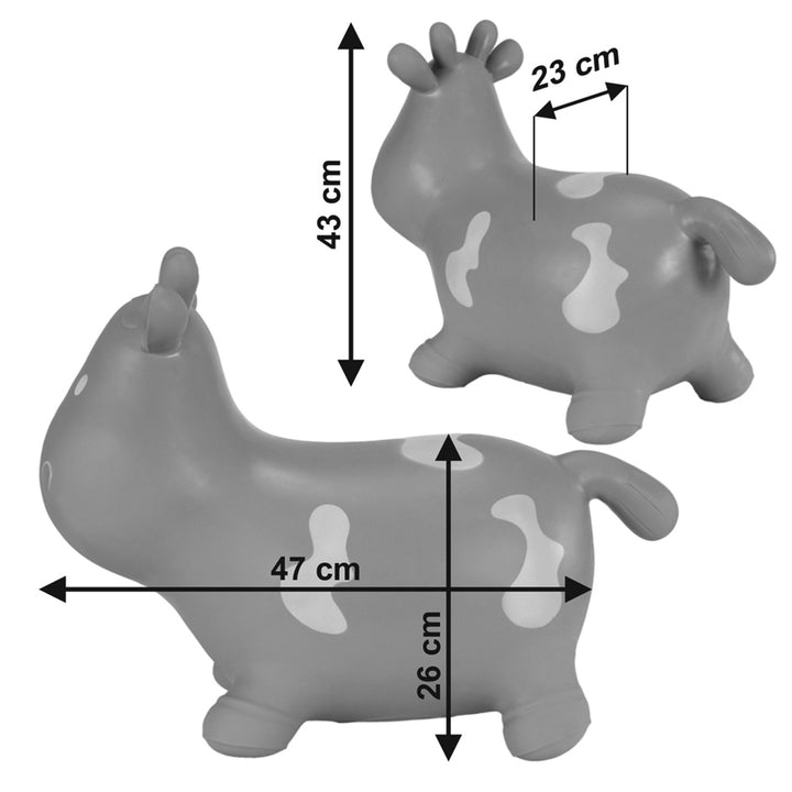 Hoppimals Saltador de Goma, Caramelo Gris, Bomba de Inflar, T-TFF-NN140