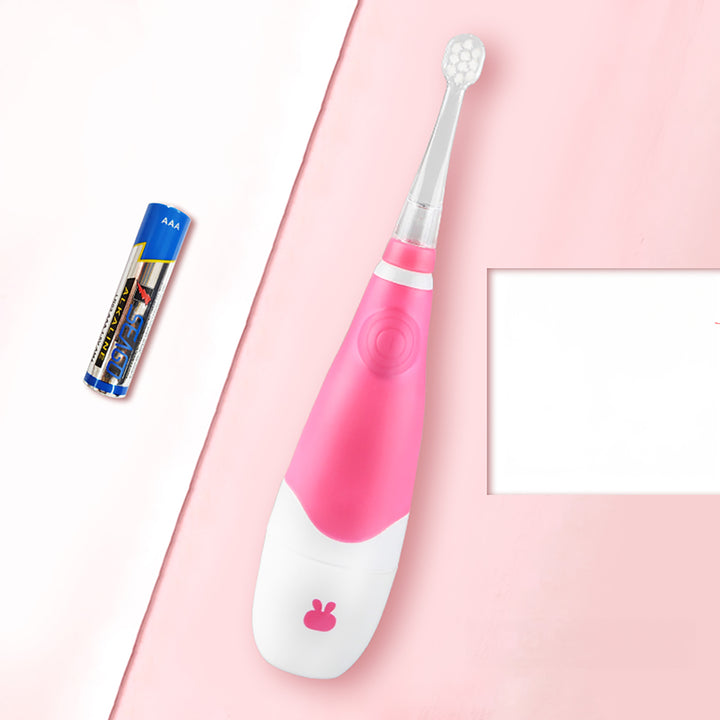 SEAGO Cepillo Dental Sónico Infantil, Color Rosa, 1xAA 1,5V (no incluido), 4 Puntas de Repuesto, SG-902 Rosa