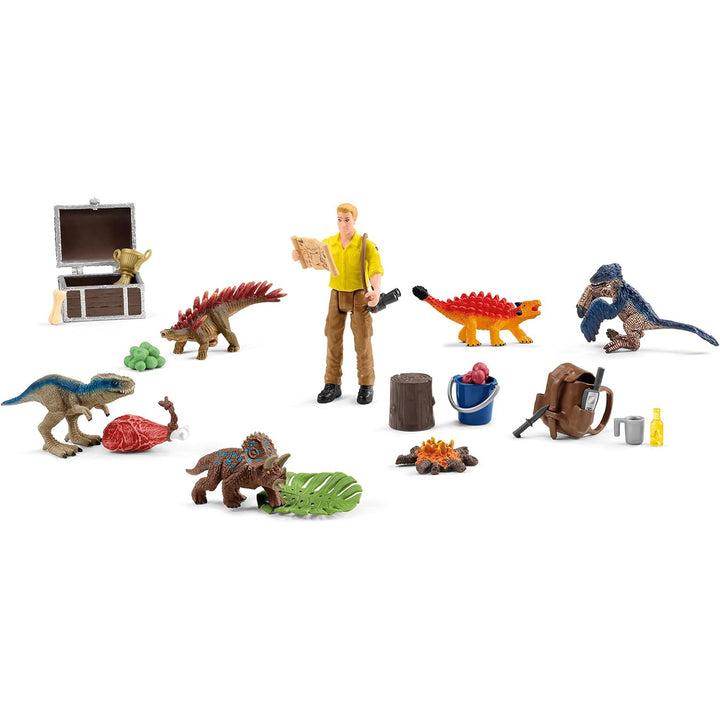 Schleich Calendario de Adviento 2023 Dinosaurios Navidad 24 Ventanas Regalo Niños Juguete Pony