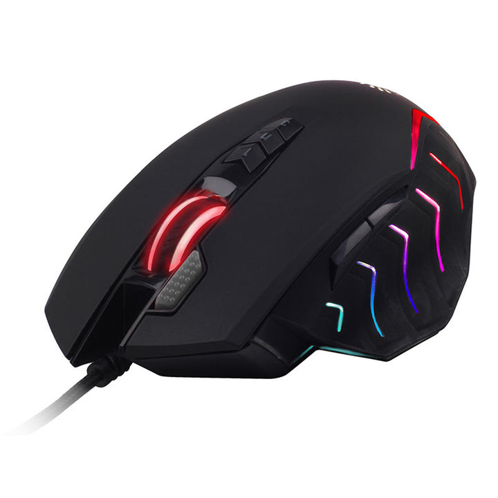 A4TECH Ratón para juegos, USB, 8000 DPI, deslizadores metálicos, J95 RGB Pixart (Activado)