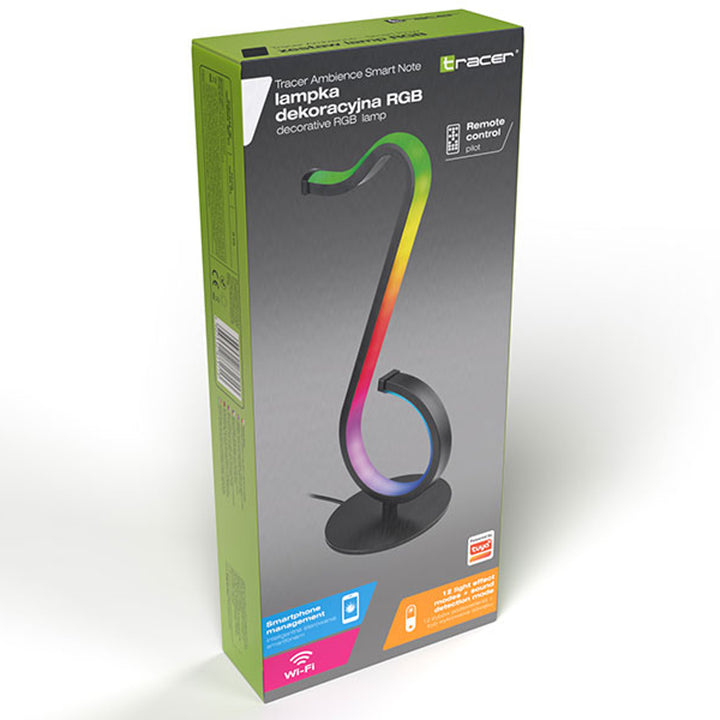 Tracer Ambience RGB - Lámpara Smart Note Lámpara Decorativa de Mesa Control Remoto Compatible con App