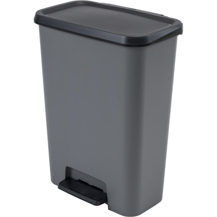 Curver Compatta Cubo de Basura Papelera con pedal, Capacidad 50l