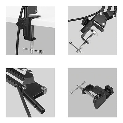 Media-Tech MT397K Micrófono de condensador, soporte ajustable, accesorios