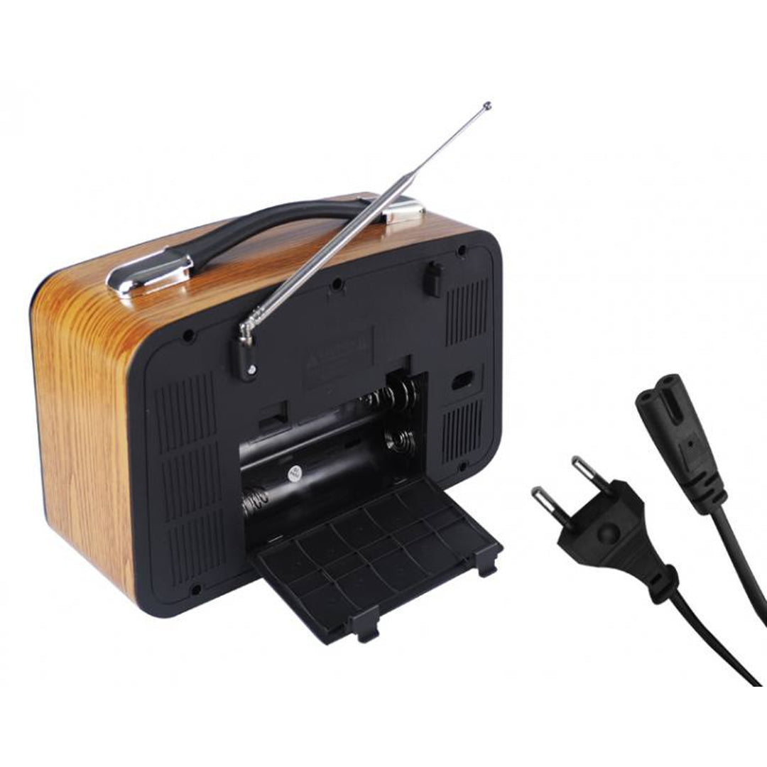 LTC Radio Portátil, Antena Telescópica, Bluetooth, FM/AM/SW, Olza Retro
