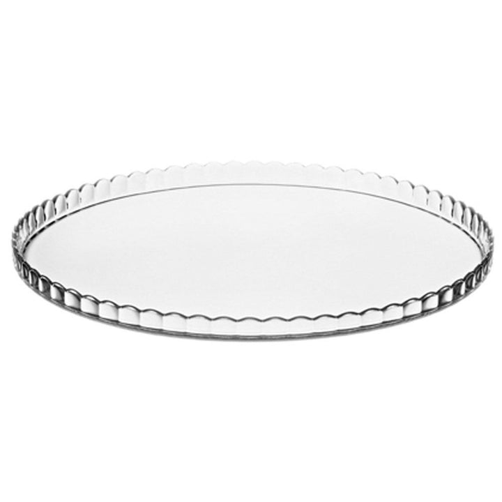 Pasabahce Patisserie Bandeja de Pastelería de Cristal, Plato con Pantalla de Cristal, 32 cm