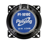 Alto-falantes para carro 2 vias 10cm 60W PY-1010C Peiying