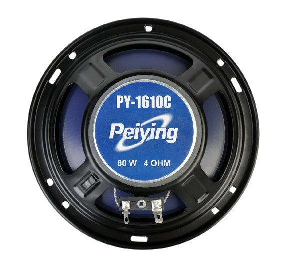 Peiying Altavoces de dos vías para coche de 6,4 pulgadas y 80 W PY-1610C